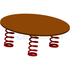 DE817 Spring-loaded rocking chair "Trampoline"