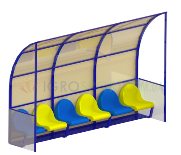 Bench for 6 seats